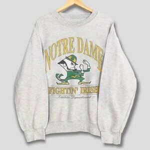 Vintage University of Notre Dame Sweater, Notre Dame Fighting Irish Football tee